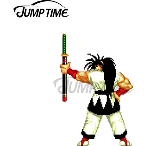 Jump Time 13 x10.2cm For Samurai Shodown Creative Car Sticker Cartoon Decal Bumper Scratch-proof Vinyl Material Motor Decoration