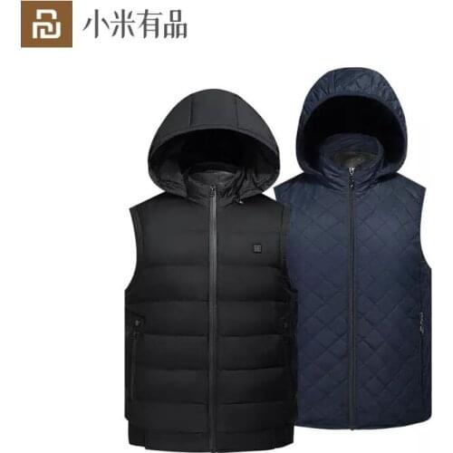 Youpin PMA Graphene Heating Vests Down Jacket Men Women Thermal Clothing Waistcoat Jacket For Outdoor Sports Winter Coat