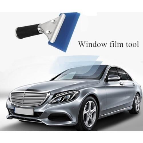 50Pcs/Lot Window Tint Tool For Car Auto Film Tinting Squeegee Razor Blade Scraper (Color: Blue)