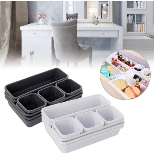 8pc/set Storage drawer storage box Storage Organizer Box Drawer Make Up Brush Holder Storage Pot Jewellery Cover UK Home Storage