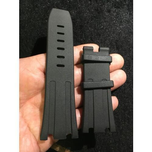 Watch accessories for AP15703 short silicone rubber strap 28mm original imported rubber tasteless black