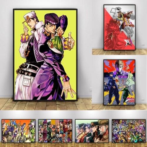 New Anime Diy Diamond Painting Jojo S Bizarre Adventure Poster Embroidery Picture Full Square Cross Stitch Kit Mosaic Wall Stick