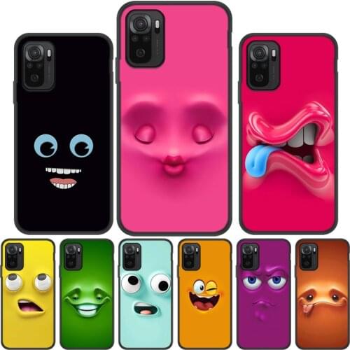 Cute Face Funda For Xiaomi Poco X3 NFC Pro F3 M3 Redmi K40 Case Mi 11 10T Pro Note 10 Lite Ultra Max 3 6 6X 8 9 SE Pocophone F1