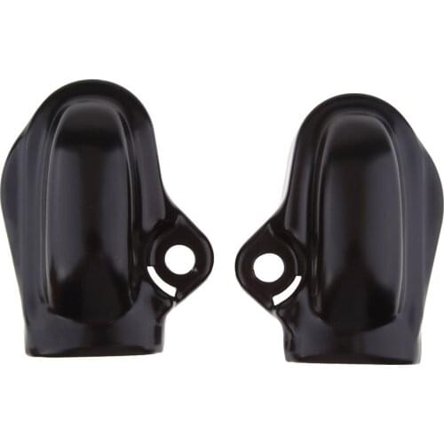 Black / Chrome Bar Shield Rear Axle Covers Swingarm for Harley VRSCDX