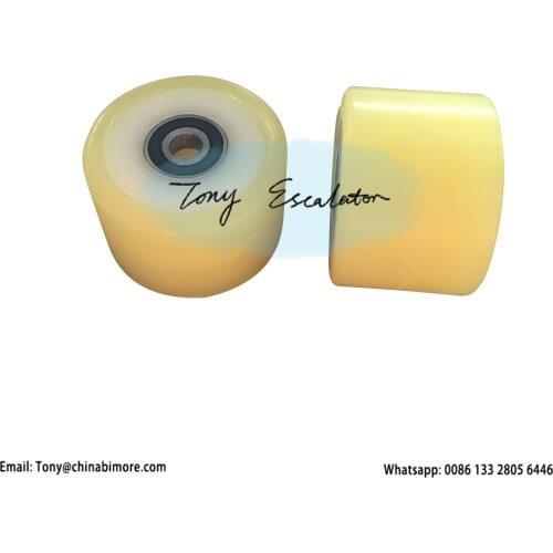 Escalator Handrail PU Hub Tension Chain GAA332Z4 GAA332AB1 OD76mm W54mm 6201RS FOR OTIS