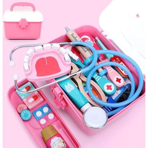 Simulation Doctor Toys Children Family Little Doctor Educationa Toys Girl Injection Teeth Medicine Box Doctor Toy Sets For Kids