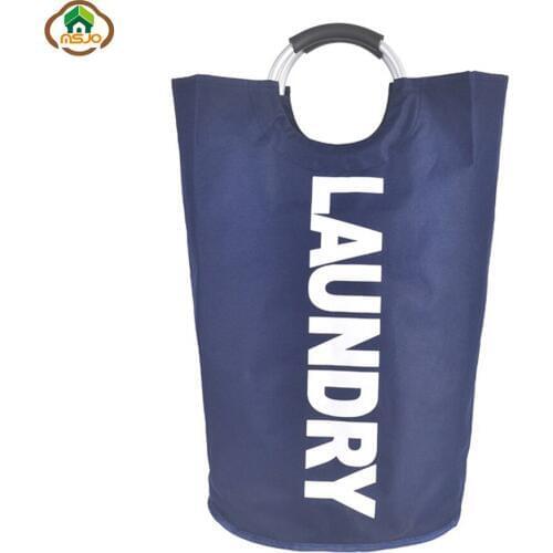 Msjo Laundry Baskets Clothes Storage Bag Oxford Folding Large Capacity Clothing Organizer Basket Picnic Kids Toys Storage Home