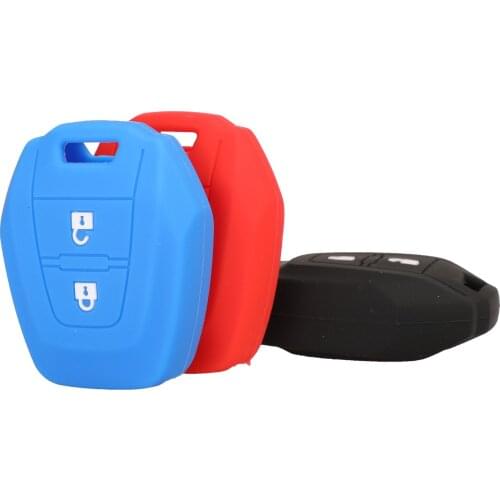 Kutery 10PCS Remote Coloful Silicone Car Key Cover Case For Isuzu D-max Mux Truck Dmax 2 Buttons Key Protection Replacement