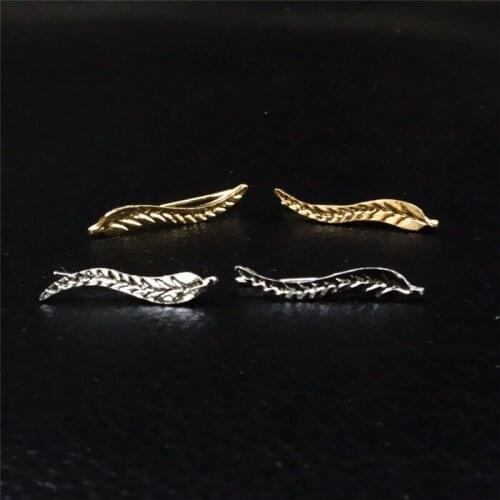 1PC European and American Trendy Earrings, Simple Metal Alloy Leaf and Leaf Earrings All-match Womens Earrings