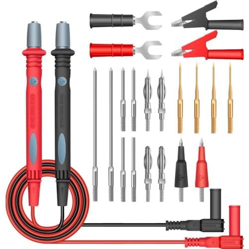 22PCS Silicone Combination Digital Multimeter Test Cable Set Multi-function CableTesting Kit