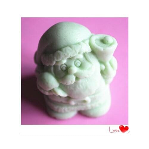 New 3D Santa Claus Craft Art Silicone Soap mold Craft Molds DIY Handmade soap molds