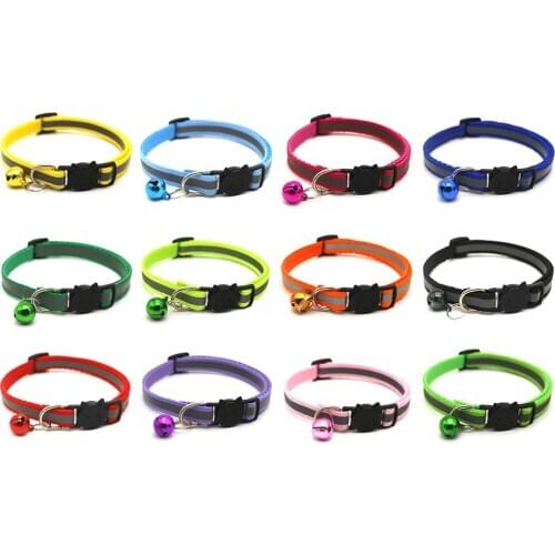 New Printed Reflective Dog Collar Patch Pet Collar Adjustable Lovely Safety Led Collars High Quality Pet Puppy Supplies
