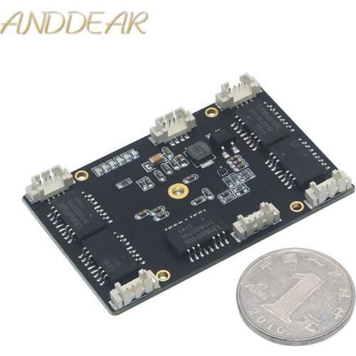 ANDDEAR Industrial switch Customized industrial 5 port 10/100M unmanaged network ethernet switch 12v pcba module network switch