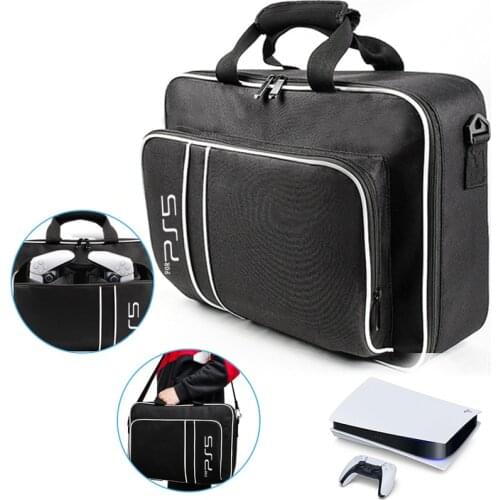 Ps5 Game Console Storage Bag Portable Adjustable Shoulder Bag Carrying Handbag Console Protect Travel Organizer Accessories Item