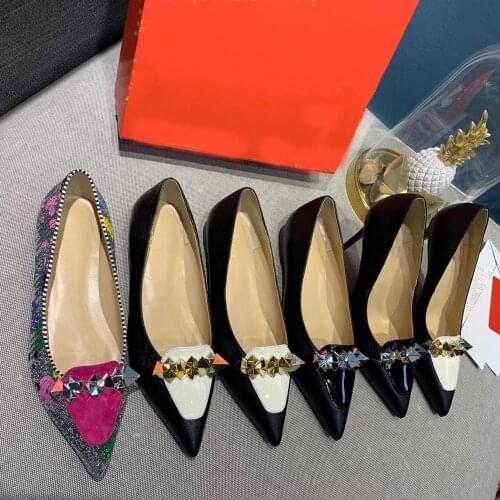 Size 34-42 Hot Sell New Fashion Womens Shoes Luxury Brand Pumps Genuine Leather Shoes Spring Summer Comfortable High Heels