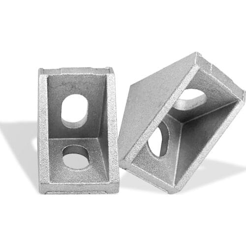 Corner Bracket Aluminum 2020 Fittings Corner Angle Bracket for Connector Aluminium Profile CNC Router 10pcs/25pcs 20x20x17mm