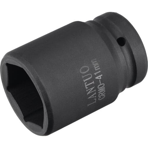 Uxcell 1" Drive by 41mm 6-Point Impact Socket, CR-MO 80mm Length, Standard Metric Size for DIY Hand-Making, Automotive Repai