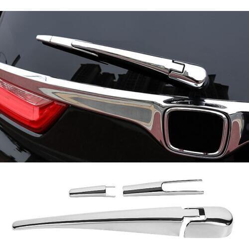 YAQUICKA For Honda CRV CR-V 2017 2018 2019 Car Exterior Rear Rain Wiper Decoration Cover Stickers Chrome ABS Car Styling Trim