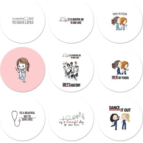 Social services psychology Doctors Nurse Teacher Icons Pins Badge Decoration Brooches Metal Badges For Backpack Decoration