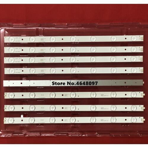 1set=8pcs LED backlight strip bar 14 leds for 180-W00-390000H IC-B-HWT39D060L IC-B-HWT39D060R V390HJ1-P02 T390HVN01.0