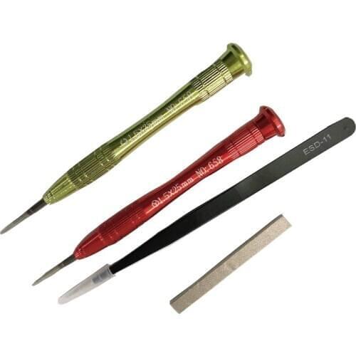 10 Sets Disassemble Kits Durable Cross 1.5MM Signal Sponge Tri Wing Repair Tool Screwdriver Tweezer For Swith for N-S