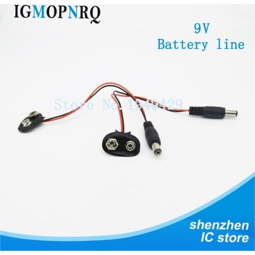 10PCS Experimental 9V Battery Snap Power Cable to DC 9V Clip Male Line Battery Adapter For Arduino For Uno R3 DIY Jack Connector