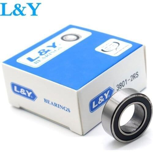 10pcs L&Y high speed bearing 3900 3901 3902 3903 3904 3905 3906 3907 3908 -2RS RS 2RS double row angular contact ball bearings