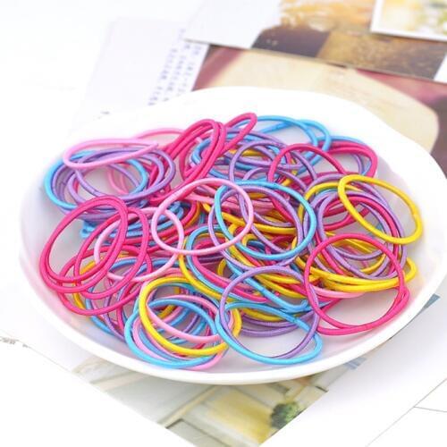 10pcs/lot Hair Bands Ponytail Holder Rubber Bands Hair Elastic Accessories Girls Women Multicolor Tie Gum 2021 Hot Sale