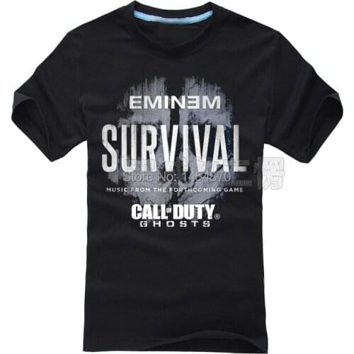 3 designs Streetwear Eminem Survival Street Fashion Brand shirt 3D Skull Punk fitness Cotton skateboard hip hop camiseta
