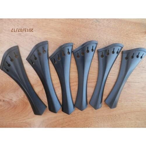 5pcs violin tailpieces 4/4 harp style selected ebony wood , ebony wood violin parts