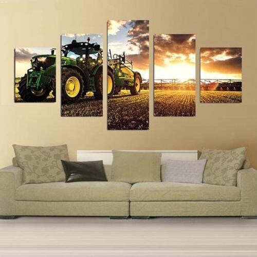 Diy diamond embroidery Autumn Tractor Harvester Farm Landscape 5d diamond painting Full square round mosaic cross stitchZP-2659