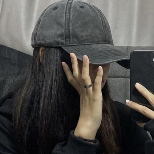 Korean Mens Baseball Cap Washed Cotton Light Board Multi-Color Optional Bone Cap Stitching Hip Hop Sun Visor Dad Gorros