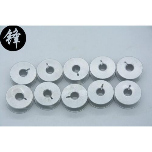 Bobbin ZSK aluminium bobbins 9x21mm,10pcs lot - Computer embroidery machine spare parts