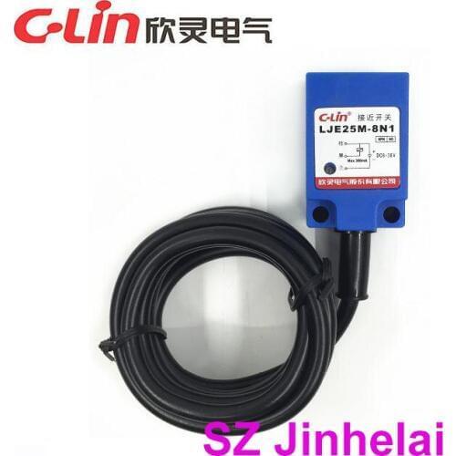 C-Lin LJE25M-8N1 LJE25M-8N2 Authentic original Angle type Proximity switch NPN DC6-36V