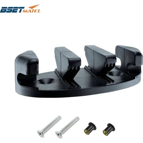 Black Nylon Plastic Marine Zig Zag Anchor Trolley Cleat Rope Device Kayaks Canoes Boats Decks Replacement Rowing Accessories