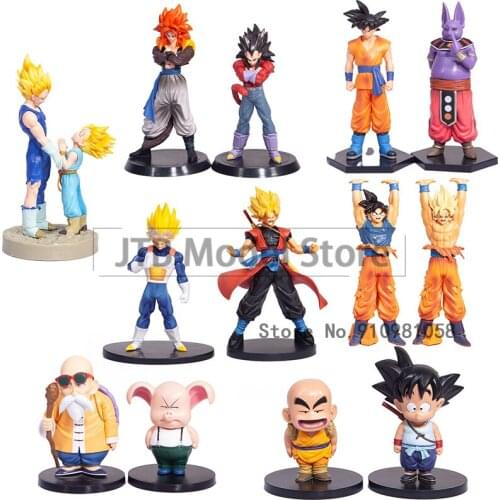 Dragon Ball Z Anime Figurine Action Kakarotto Figma Hand Made Vegeta Model Around Animation Supreme Kai Model Doll Ornaments Toy