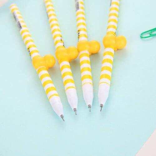 20 Pcs Creative Stationery Cute Egg Gel Pen for School Students Cartoon Pen 0.5 Black Kawaii Stationery