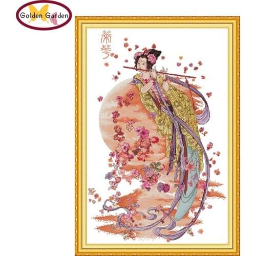 GG Glory Painting Cross Stitch 11CT 14CT Joy Sunday Kit Art Deco Patterns Embroidery Needlework Set Cross Stitch for Home Decor