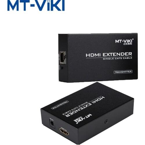 MT-VIKI HDMI Extender RJ45 cable connection extended transmission amplifier over CAT RJ45 LAN Cable 1.4 Extension Repeater ED06