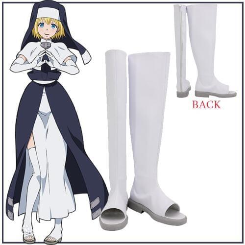 Custom Made Anime Fire Force Iris Cosplay Shoes Nun Halloween Carnival Costume Enen no Shouboutai Cosplay Women Nun Accessories