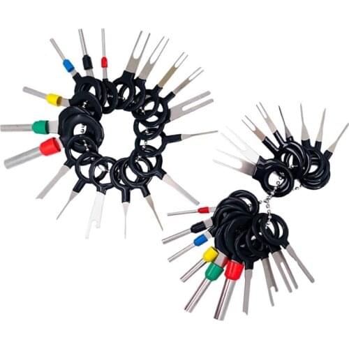 Pins Terminals Removal Tools Auto Car Wire Connector Terminal Pin Extractors Puller Repair Remover Key Tools Set