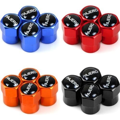 Wheel tires covered with automobile universal tube tire air valve cap dustproof for mitsubishi pajero L200 L300 V43 V44 V45 K74T