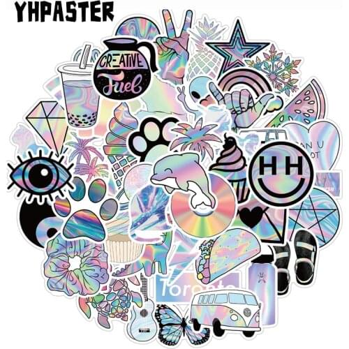 10/30/50Pcs Cool Laser Star Stickers Toys for childrens motorcycles skateboards phones hand diaries scrapbooks desk Pegatinas