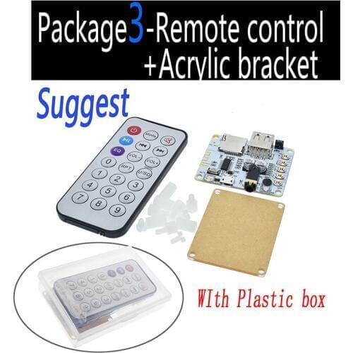 V5.0 V4.2 Bluetooth Audio Receiver board with USB TF card Slot decoding playback preamp output 5V Wireless Stereo Music Module