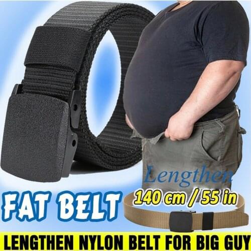 Mens Canvas Belt Plus Size Male Nylon Belt Buckle Long Canvas Nylon Waist Web Belt Metal-free Security Check Belt Simple Belt#p3