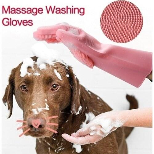 Silicone Cleaning Gloves Multifunction Magic Silicone Dish Washing Gloves For Kitchen Household Silicone Washing