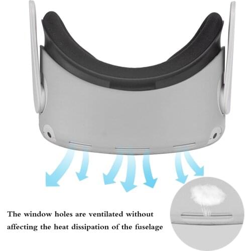 Silicone Protective Cover Shell Case For Oculus Quest 2 VR Headset Head Cover Anti-Scratches For Oculus Quest 2 VR Accessories