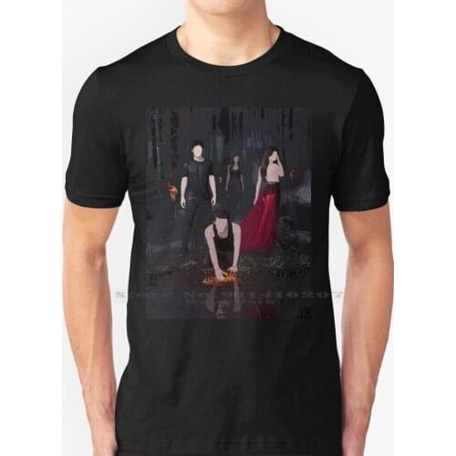 Pretty Vampires T Shirt 100% Pure Cotton Tvd Tvd The Vamps Damon Salvatore Thevampirediaries Salvatore Stefan Klaus Mikaelson