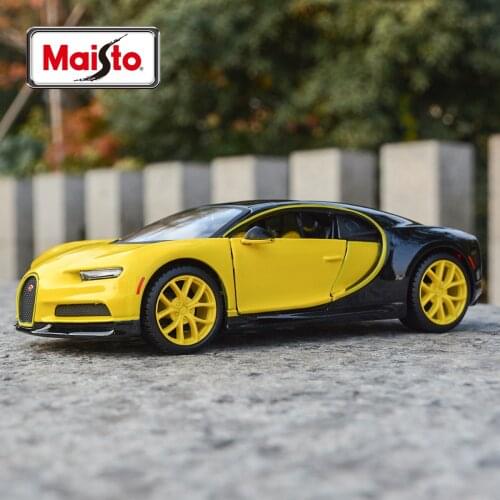 Maisto 1:24 Bugatti Chiron Sports Car Static Die Cast Vehicles Collectible Model Car Toys