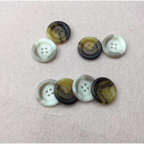 High quality 4-Holes 25mm Round Plastic Resin Buttons Fit sewing Scrapbooking DIY Accessories For Clothing Suit/Overcoat button